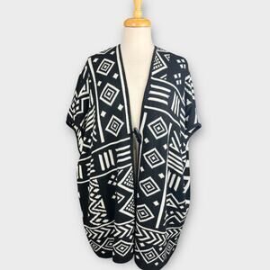 Forever 21 Womens Cardigan Sweater Southwestern Oversized Boho Aztec Y2K Small